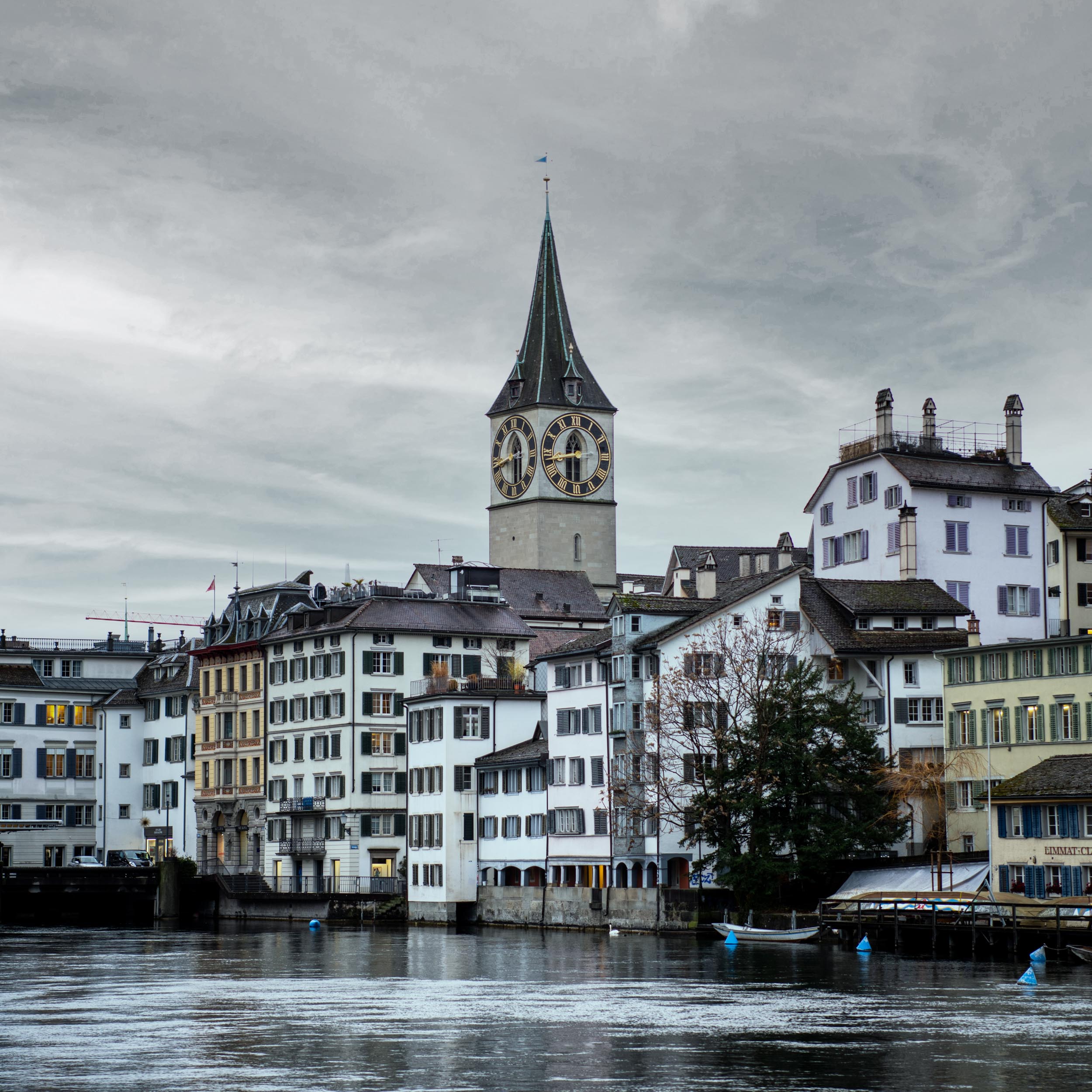 old town next to a river