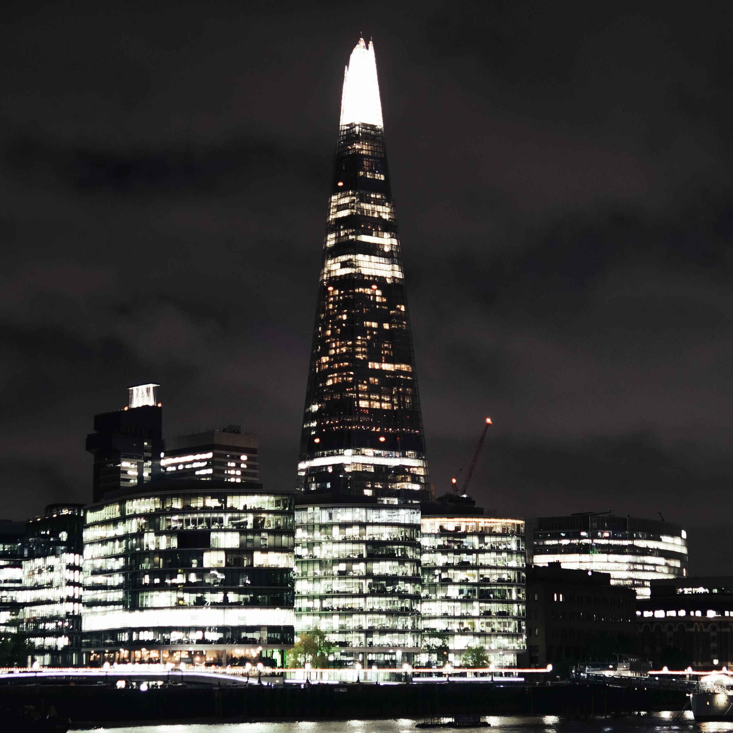 skyscraper in the city center during the night
