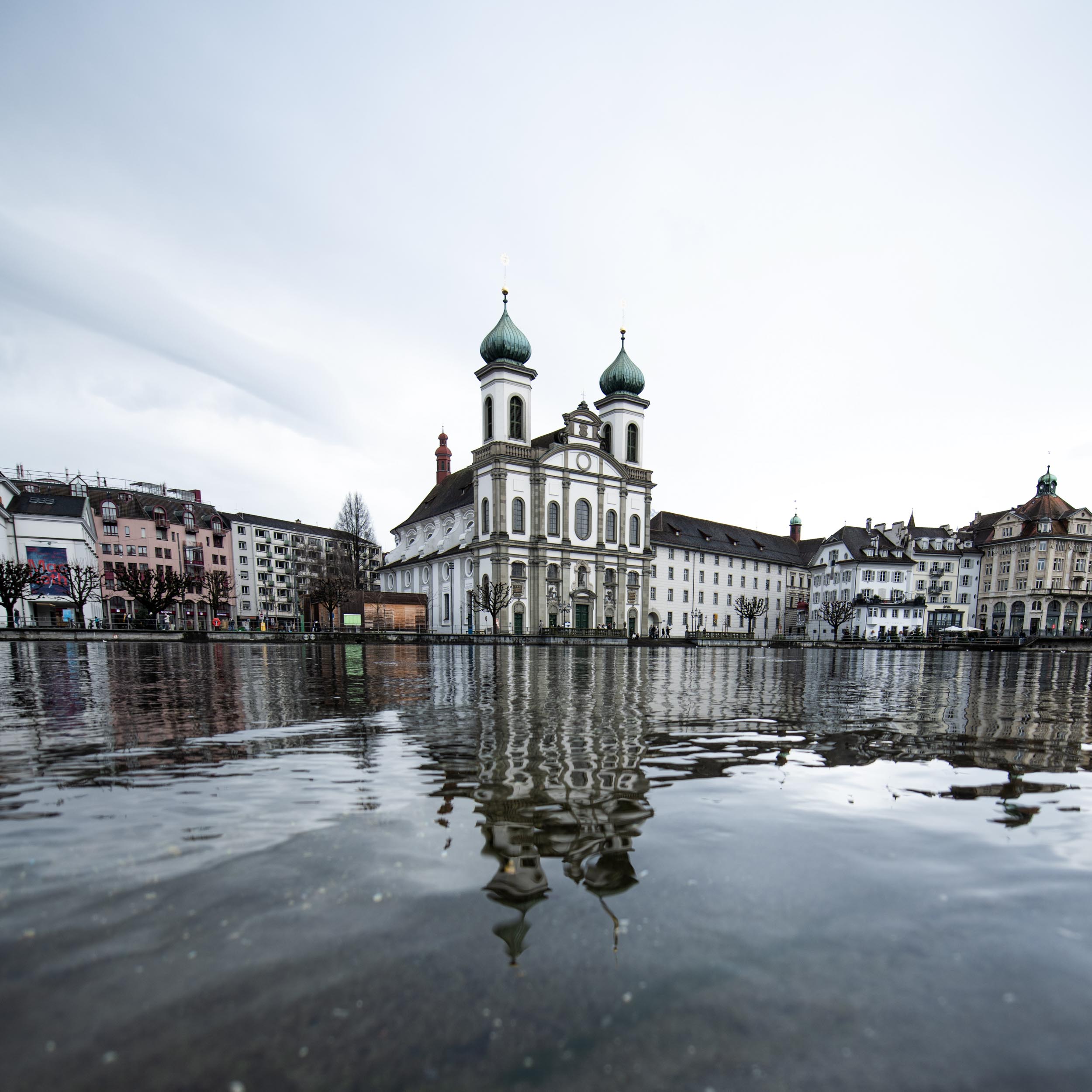 river with a church at the opposite riverbank